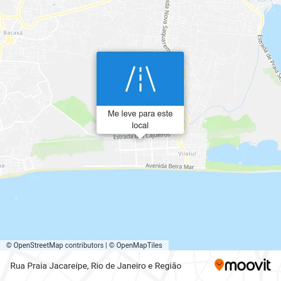 Rua Praia Jacareípe mapa