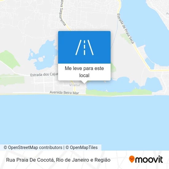 Rua Praia De Cocotá mapa