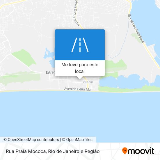 Rua Praia Mococa mapa