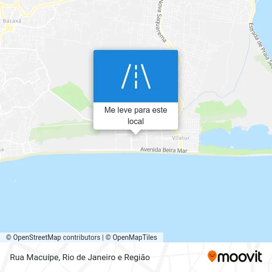 Rua Macuípe mapa