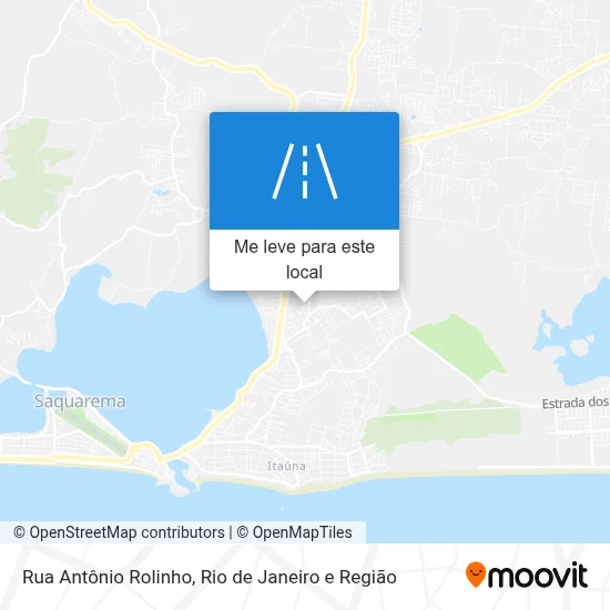 Rua Antônio Rolinho mapa