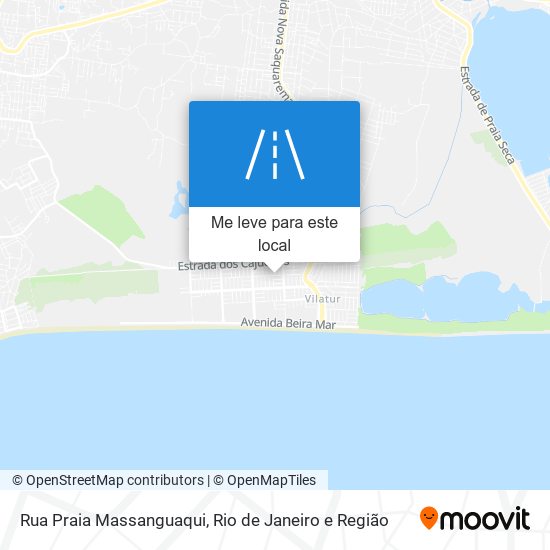 Rua Praia Massanguaqui mapa