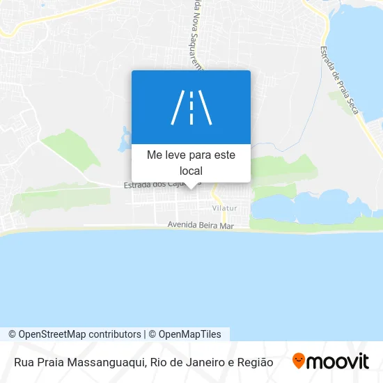 Rua Praia Massanguaqui mapa