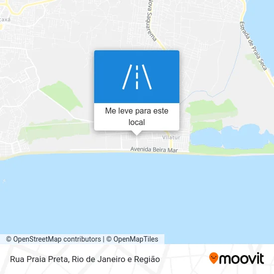 Rua Praia Preta mapa