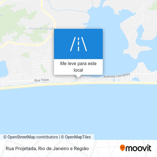 Rua Projetada mapa