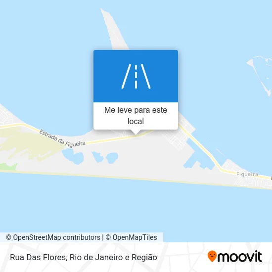 Rua Das Flores mapa