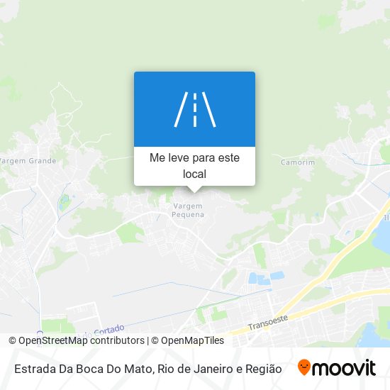 Estrada Da Boca Do Mato mapa