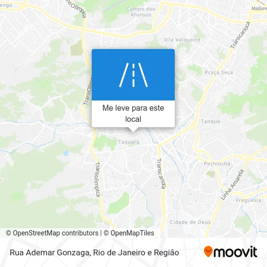 Rua Ademar Gonzaga mapa