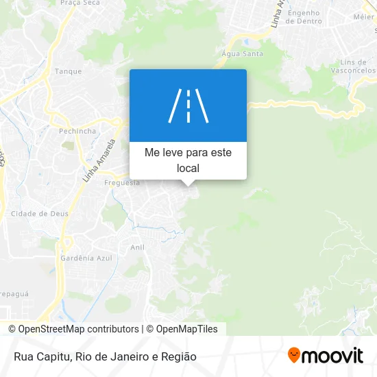 Rua Capitu mapa