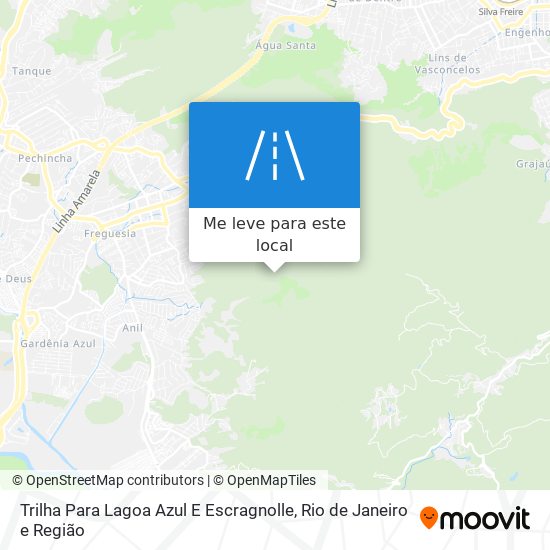 Trilha Para Lagoa Azul E Escragnolle mapa