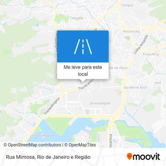 Rua Mimosa mapa
