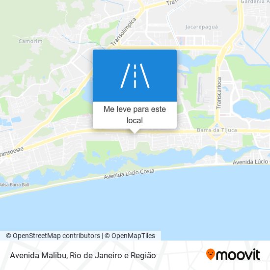 Avenida Malibu mapa