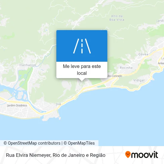 Rua Elvira Niemeyer mapa
