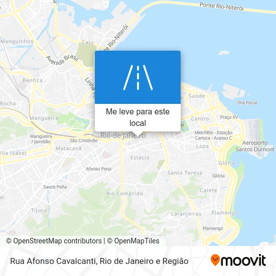 Rua Afonso Cavalcanti mapa