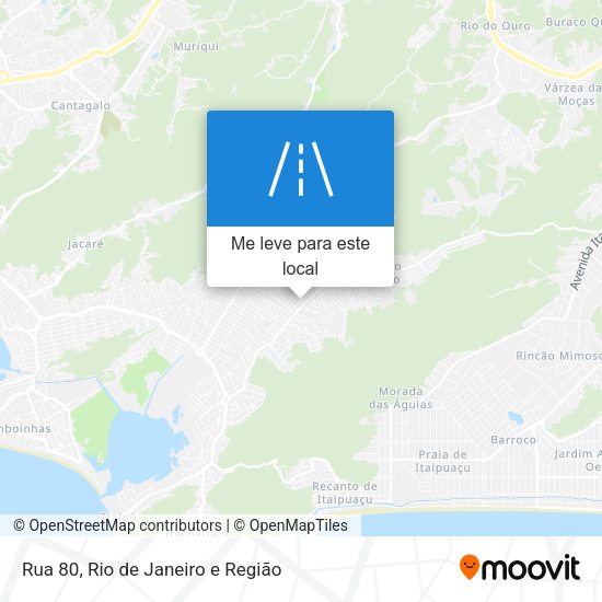 Rua 80 mapa