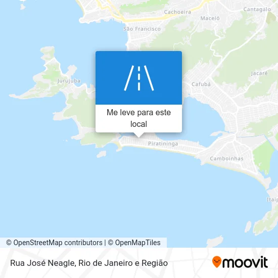 Rua José Neagle mapa