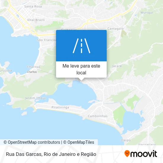 Rua Das Garcas mapa