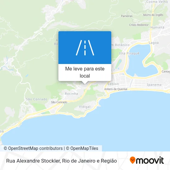 Rua Alexandre Stockler mapa