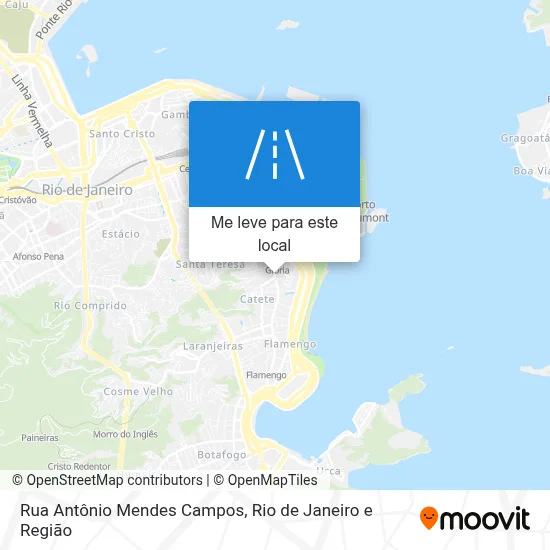 Rua Antônio Mendes Campos mapa