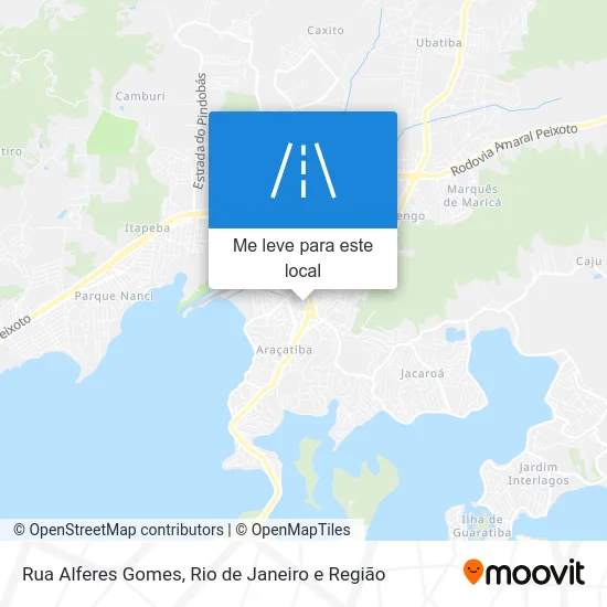 Rua Alferes Gomes mapa