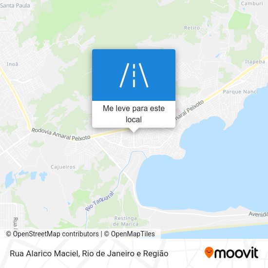 Rua Alarico Maciel mapa