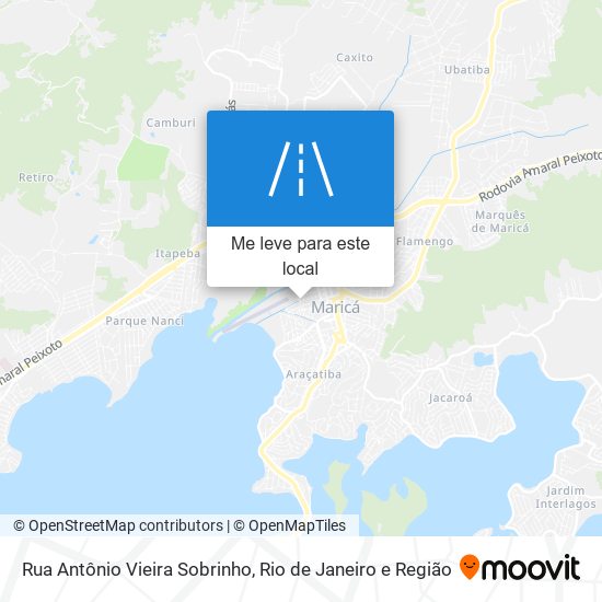 Rua Antônio Vieira Sobrinho mapa