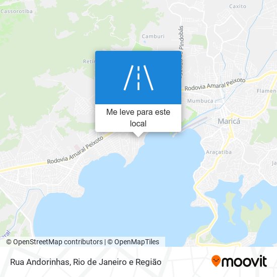 Rua Andorinhas mapa