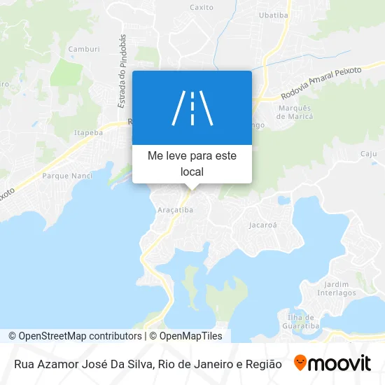 Rua Azamor José Da Silva mapa