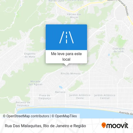 Rua Das Malaquitas mapa