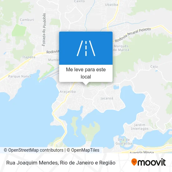 Rua Joaquim Mendes mapa