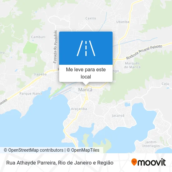Rua Athayde Parreira mapa