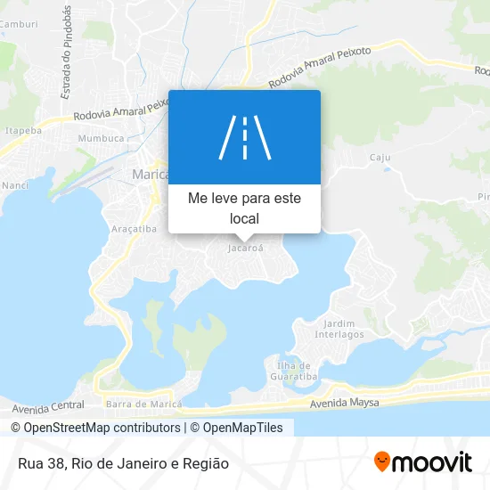 Rua 38 mapa