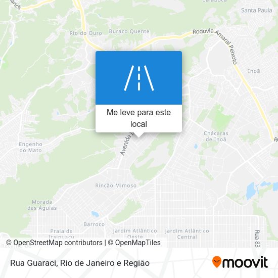 Rua Guaraci mapa