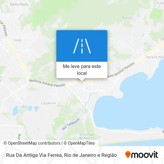 Rua Da Antiga Via Ferrea mapa