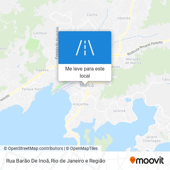 Rua Barão De Inoã mapa