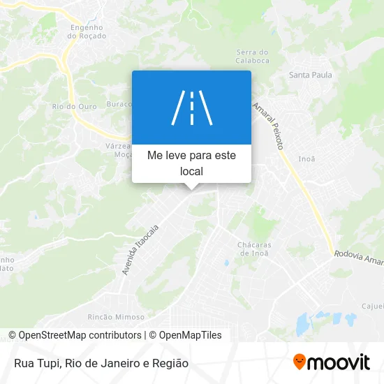 Rua Tupi mapa