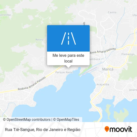 Rua Tiê-Sangue mapa