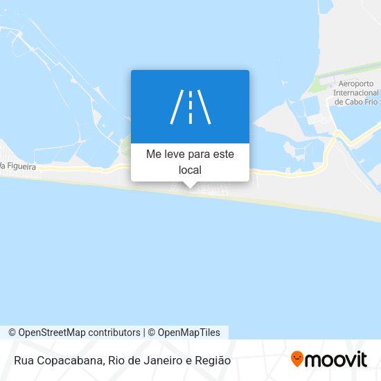 Rua Copacabana mapa