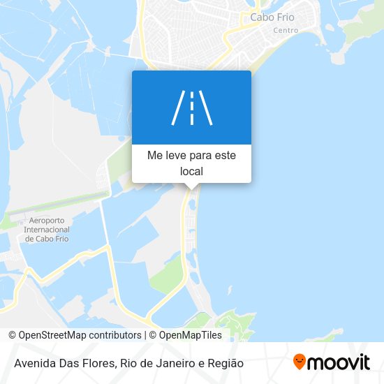 Avenida Das Flores mapa