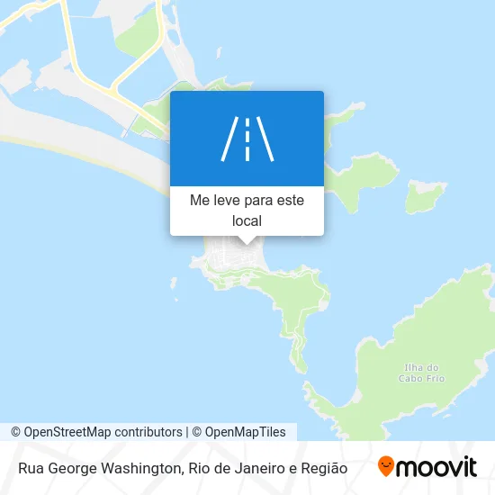 Rua George Washington mapa