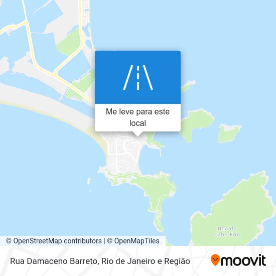 Rua Damaceno Barreto mapa