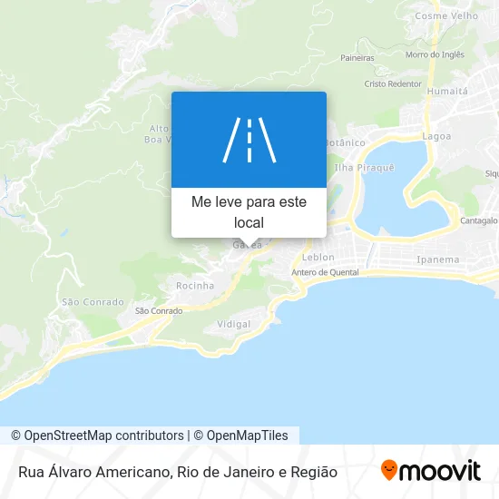 Rua Álvaro Americano mapa