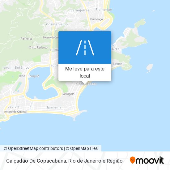 Calçadão De Copacabana mapa