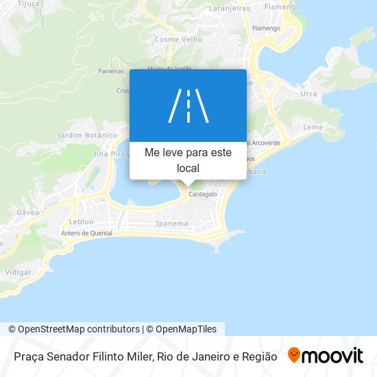 Praça Senador Filinto Miler mapa