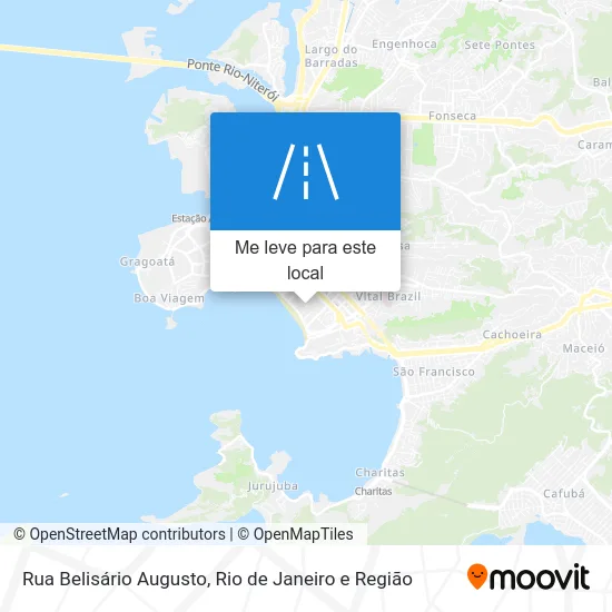 Rua Belisário Augusto mapa