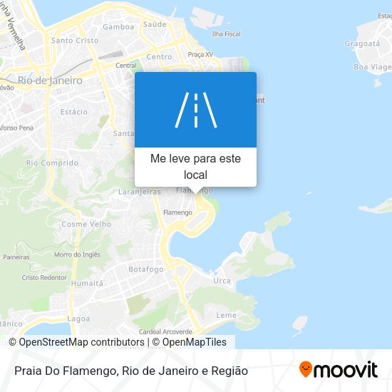 Praia Do Flamengo mapa