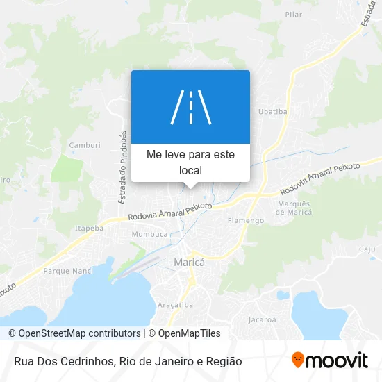 Rua Dos Cedrinhos mapa