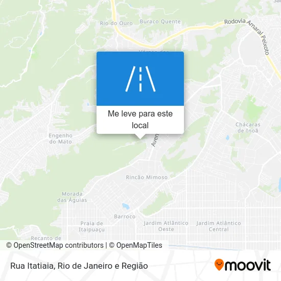 Rua Itatiaia mapa