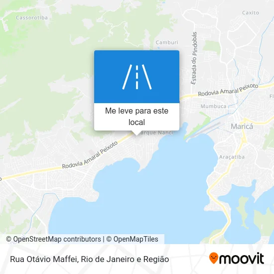 Rua Otávio Maffei mapa
