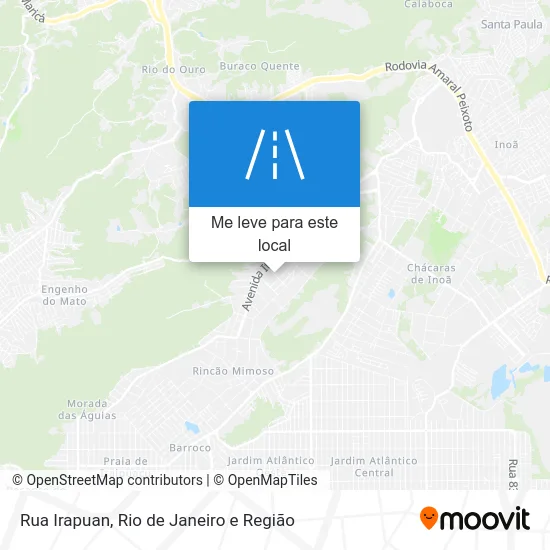 Rua Irapuan mapa